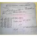1901 Rice & Lockwood Lumber Company receipt, Sp...