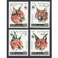 Somalia WWF Caracal 4v 1998 MNH