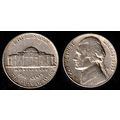 USA Five Cents 1955 Coin Monticello Jefferson 5...