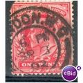 GB stamps 1902-10 KEV11 - 1d SG219 London 80