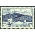 Comoro Islands 1950 - SG1 blue - Anjouan Bay - MH