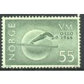Norway 1966 - SG587 - 55 ore green - Ski Jumper...