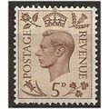 1937 SG469 5d Brown Dark Colours Unmounted Mint ..