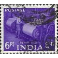 INDIA, Power Loom, violet 1955, 6paisa, #5