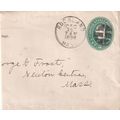 United States 1894 Rockland MASS-Newton Centre ...