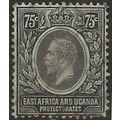 East Africa & Uganda Prot 1912 SG52 75c Black/G...
