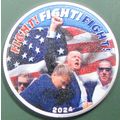 Trump, Fight-Fight-Fight. Challenge Coin. 1.5" ...