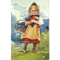 Swiss CHILDREN'S COSTUME Postcard