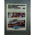 1980 Chevrolet Chevy Blazer Ad - The Guts and B...
