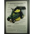 1984 John Deere R70 Riding Lawn Mower Ad - Economy