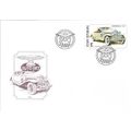 Mi 634/9 FDC: Vintage Cars: Drawings by Václav ...