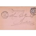 Netherlands 1896 Nijmegen to Amsterdam Postal c...