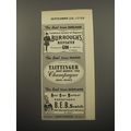 1950 Burrough's Ad - Beefeater Gin, Taittinger Champagne, Robertson's Scotch