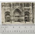 vintage postcard Rouen Cathedral, Les Trois Por...