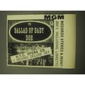 1959 MGM Record Advertisement - The Ballad of Baby Doe