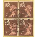 Great Britain QEII 1978 Wales 7p Purple Brown B...