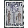 Solomon Islands 1939 SG61 1d Brown & Deep Viole...