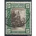 Jamaica 1921 SG84 4d Brown & Deep Green Fine Us...