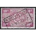 Belgium Epm Mi 244: 10 Fr. deep red-lilac Railw...