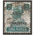 Pakistan 1947 SG10 6a Turquoise-Green Good/Fine...