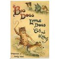 BIG DOGS LITTLE DOGS (Louis Wain) Art Postcard ...