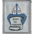 Scout Badge UK- Bury St Edmunds - Black Back (B...