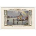 Waiting for a Bite Children Art Postcard Philco...