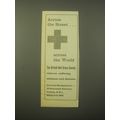 1966 The British Red Cross Society Ad - Across the street.. Across the world