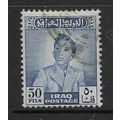 IRAQ 1948 KING FAISAL II 50F BLUE SG 290 FINE U...