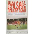 1991 programme Walsall v. Halifax Town