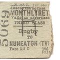 L.M.S.R. Edmondson Ticket - Rugby to Nuneaton T...
