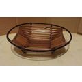 1960's Teak & Coated Metal Fruit Basket