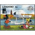 Lesotho. 1988. Finlandia Hall - Mickey, Minnie ...
