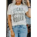 White AND THEY CALL THE THING RODEO Print Round...