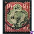 1892 SG206 4 1/2d Green & Carmine Fine/Used