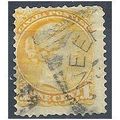 Canada 1876 SG75 1c Bright Yellow Fine.Used