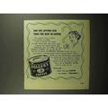 1950 Folger's Coffee Ad - Can you afford less?