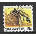 SINGAPORE 1985 INSECTS 15c WASP SG 493 FINE USED#