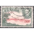Ceylon stamps 1938 - 30c bluish green/carmine -...