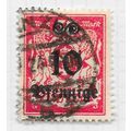 DANZIG 1923 SURCHARGES 10pf ON 50M USED Mi 181