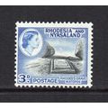 Rhodesia & Nyasaland - 1959-62 - 3d Black & Blu...