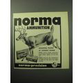 1958 Norma Bullets Ad - Smashing Power