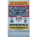 1991 programme Dewsbury v. Huddersfield