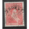 ARGENTINA REP 1935 PORTRAITS 10c RED RIVADAVIA ...