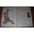 1933 Real Silk Stockings Ad - The longest weari...
