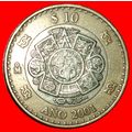 Ⰶ SUN STONE (2000-2001): MEXICO ★ 10 PESOS 2001...