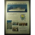 1960 Moore-McCormack Cruise Line Ad - Make the most of your month