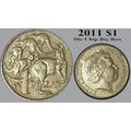 Australia 2011 $1 Mob of Roos - Die Chip Big Ro...