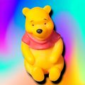 Vintage Winnie the Pooh Baby Squeaker Toy 4" Th...