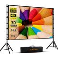 TOWOND Projector Screen and Stand, 150 Inch Ind...
